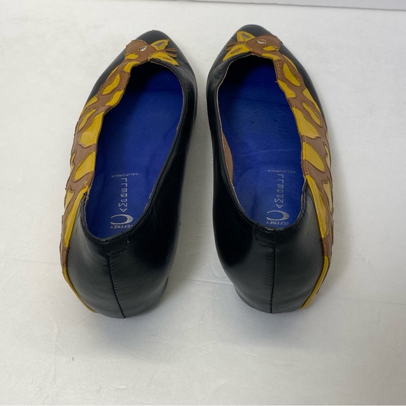 Jeffrey Campbell Womens Giraffe Flats Shoes Size 8.5M Leather Giraffe - Picture 4 of 12
